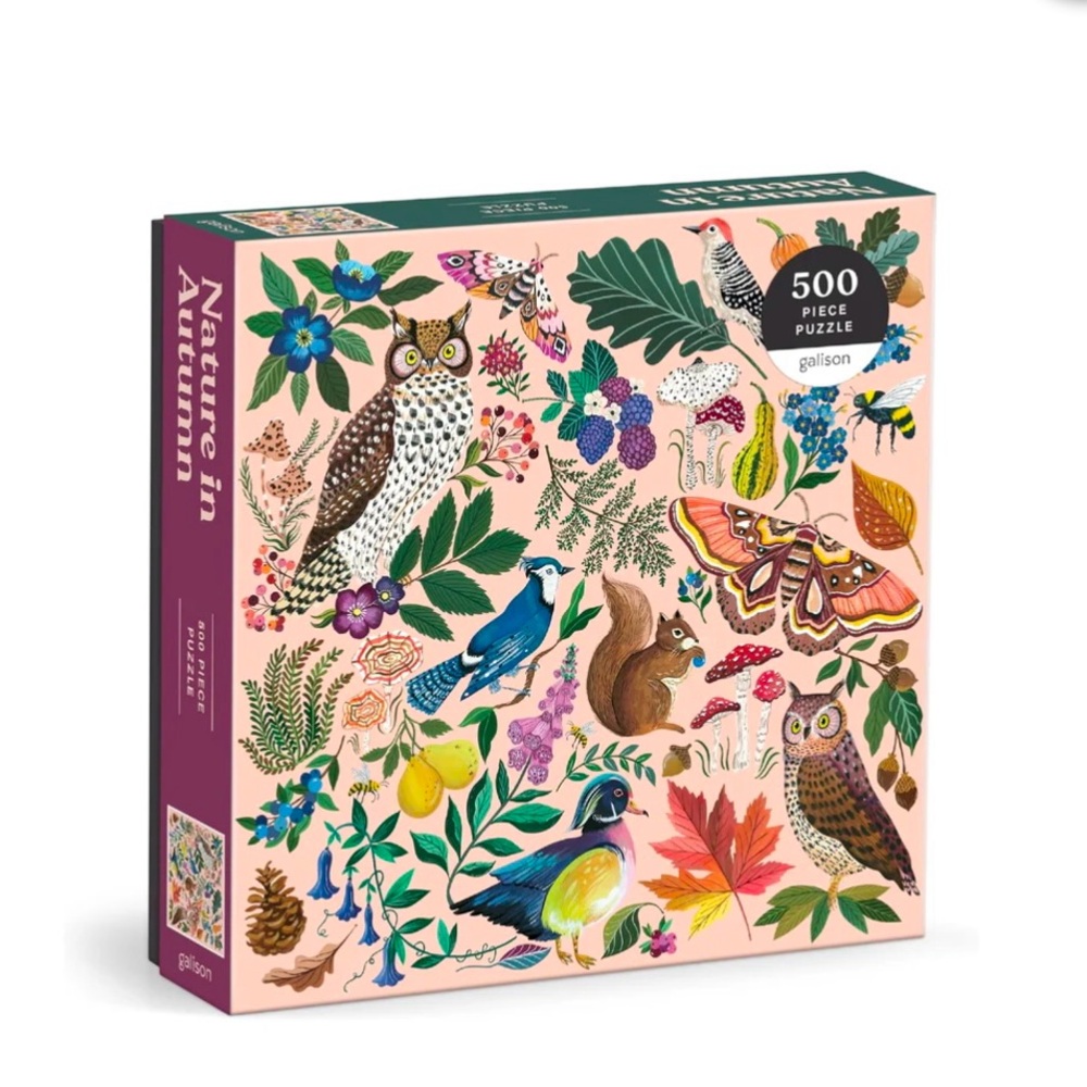 Galison Nature In Autumn 500 Piece Puzzle Used